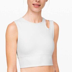 Lululemon Mastered Motion Cropped Tank - 6 White